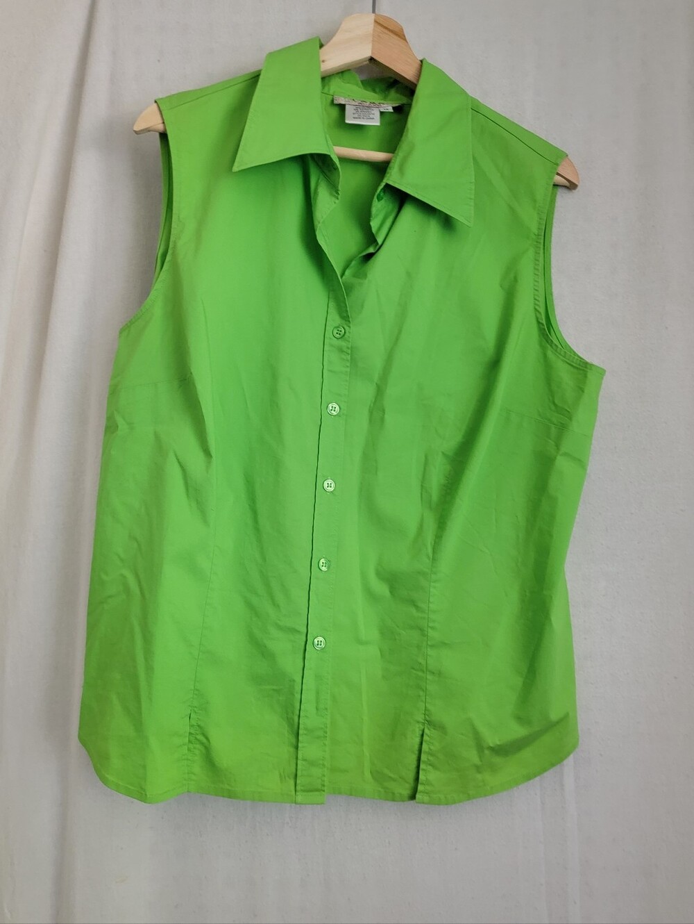 LOMO Woman Bright Lime Green Blouse 1X
